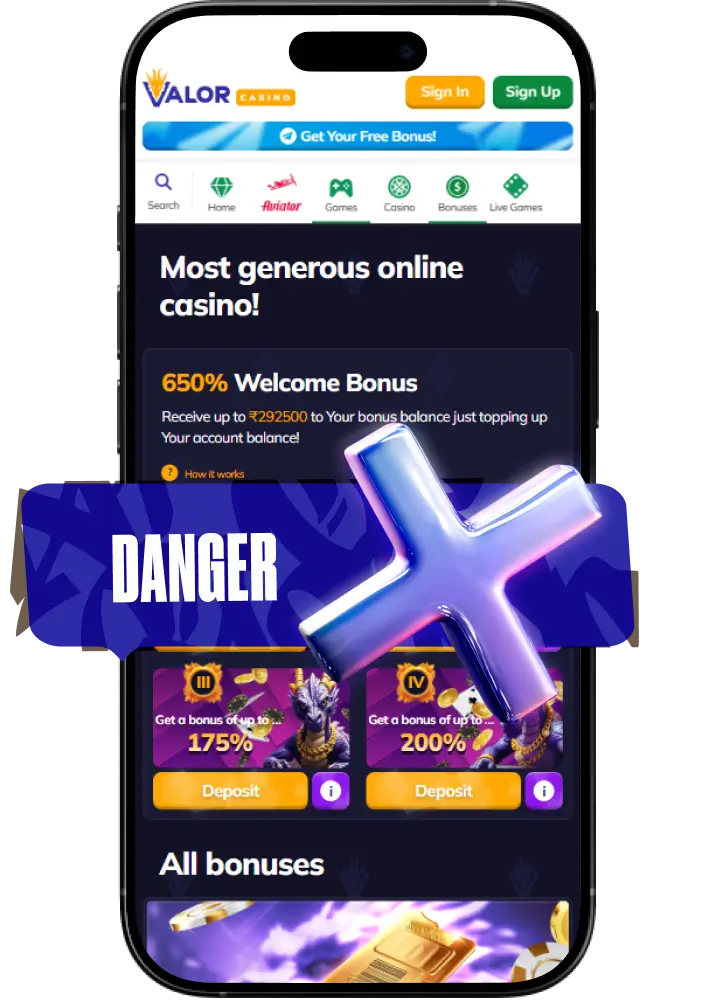 Apl pertaruhan pihak ketiga dan kasino Valor