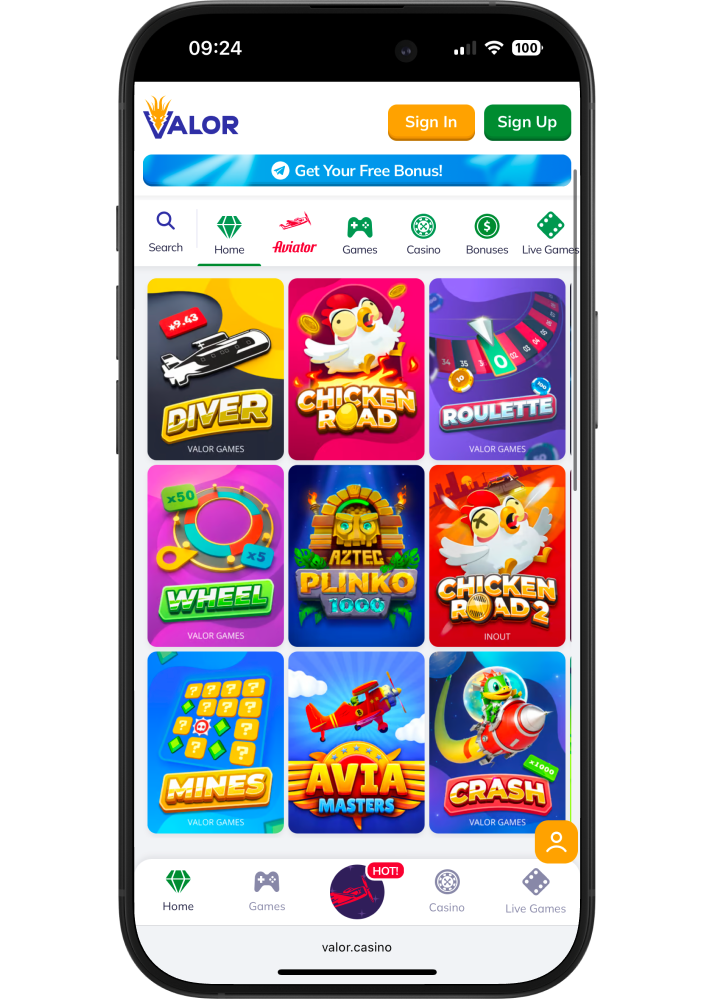 Valorbet slots India