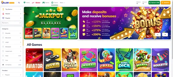 valorbet casino India