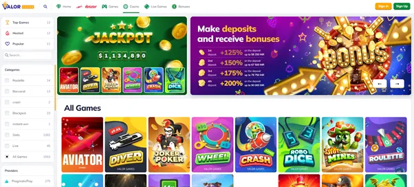 valorbet casino India